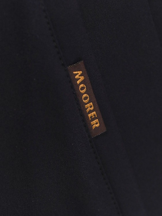 Shop Moorer Waterproof Jacket With Hidden Hood In Black
