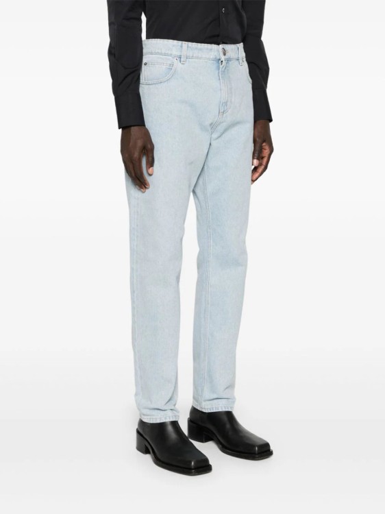 Balmain Mid-rise Straight Jeans In Blue