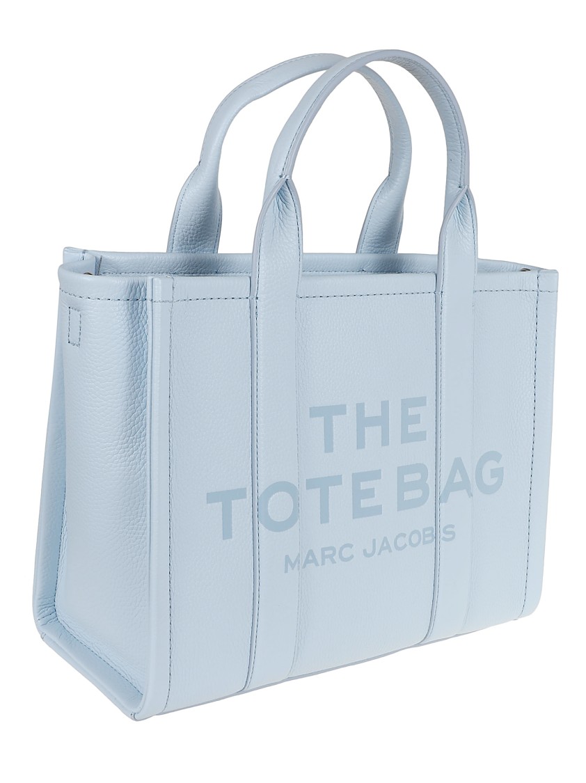 Marc Jacobs Small Leather Tote With Adjustable Strap In White