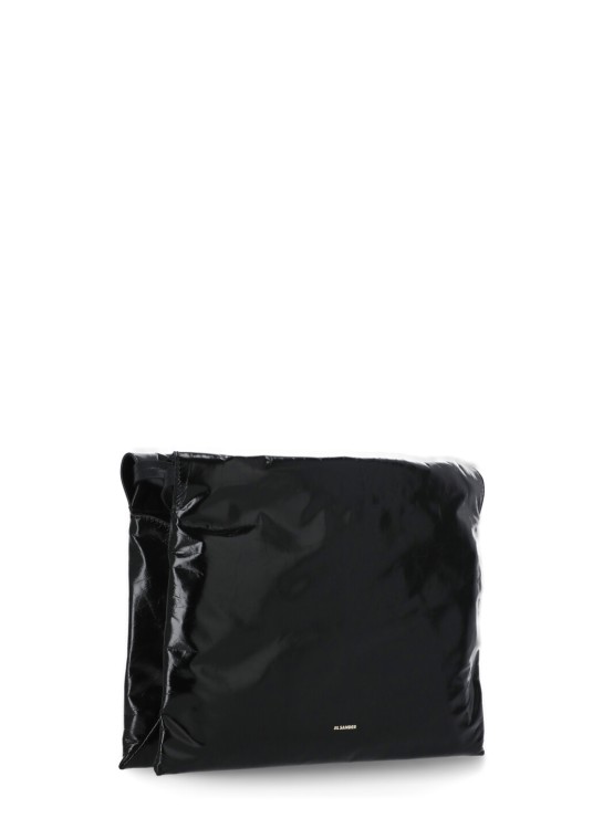 Shop Jil Sander Cushion Shoulder Bag In Black