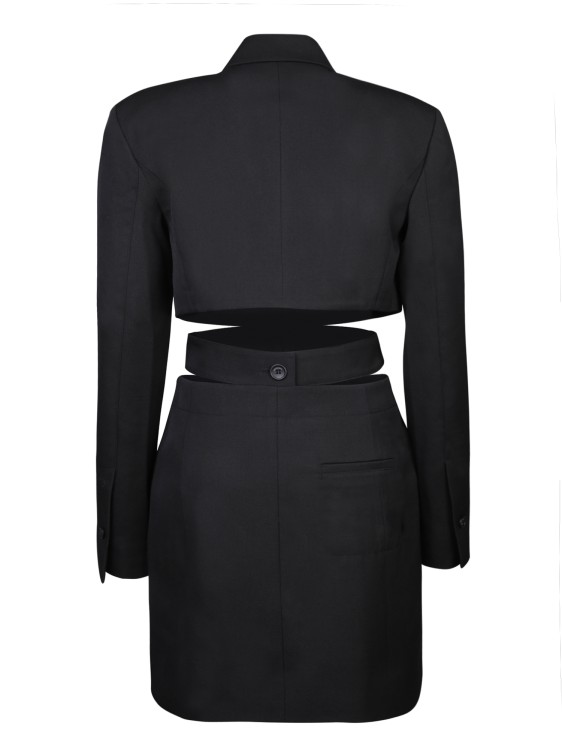Jacquemus 'la Robe Bari' Black Single-breasted Jacket With Cut-out In Black