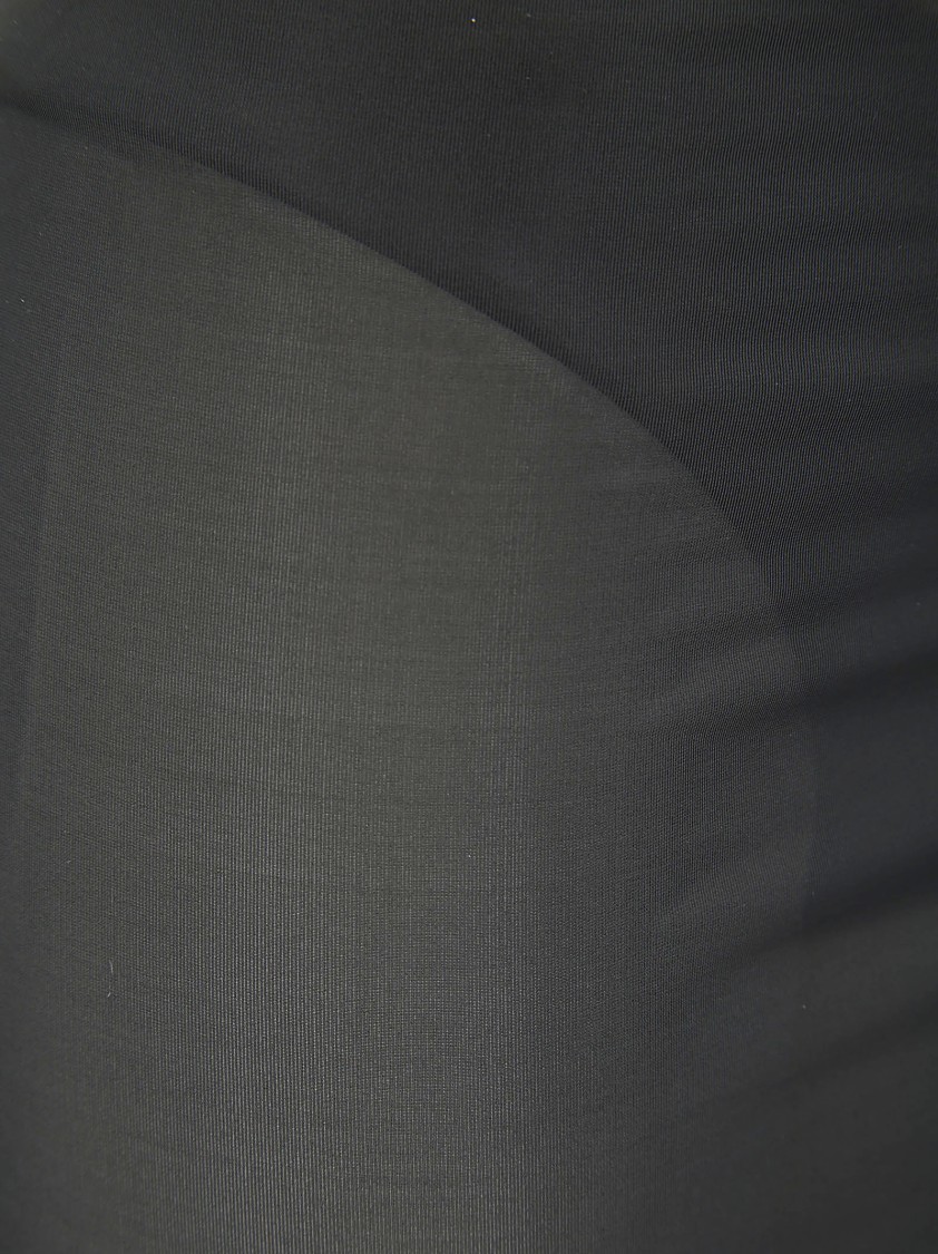 Courrèges Sheer Tube Midi Skirt In Black