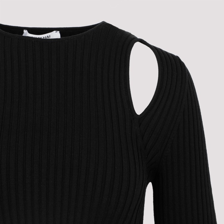 Jjonathan Simkhai X Wolford Contoured Ribs Dress In Black