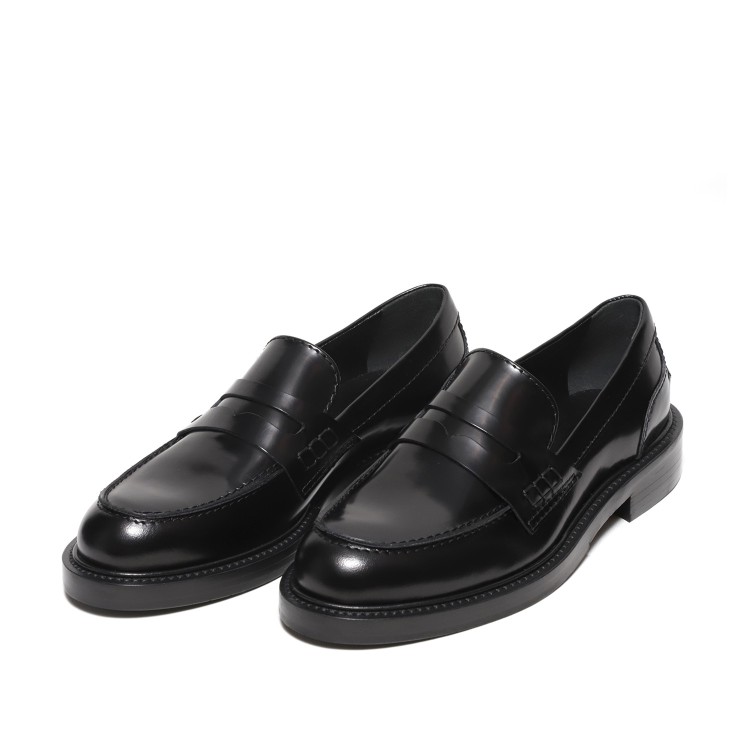 Shop Guglielmo Rotta Moccasin With Black Brushed Leather Trim