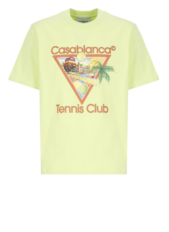 Shop Casablanca Afro Cubism Tennis Club T-shirt In Neutrals