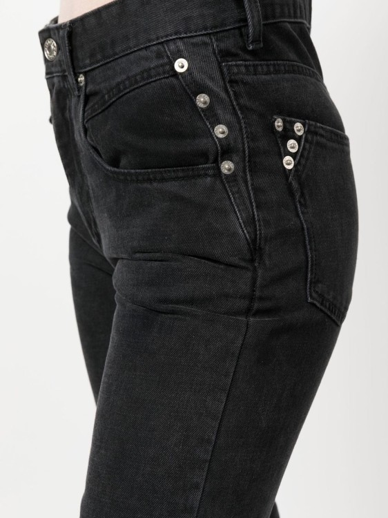 Shop Isabel Marant Étoile Varda Straight-leg Denim Jeans In Black