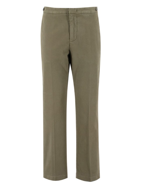 Aspesi Military-colored Cotton Trousers In Green