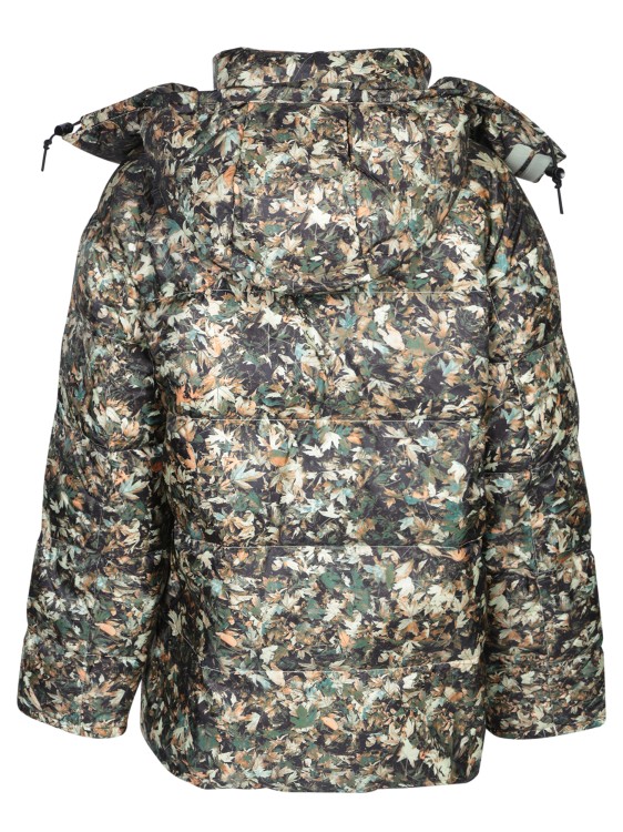 Shop The North Face Leaf Print Parka In Green