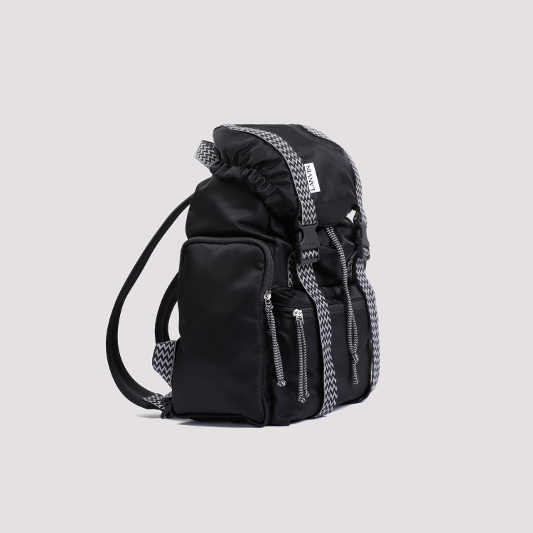 Shop Lanvin Curb Black Nylon Backpack