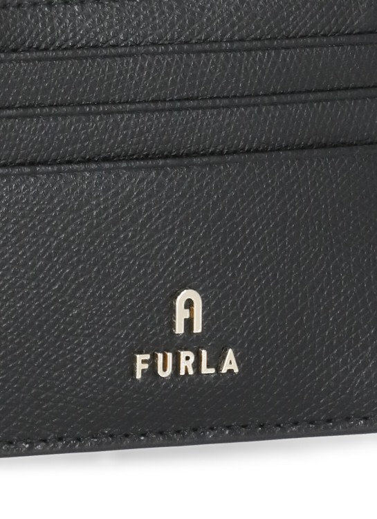 Shop Furla Camelia Holder Card In Black
