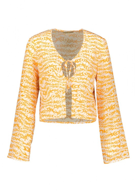 Paloma Wool Pamola Wool Alaska Long Sleeve Shirt In Orange
