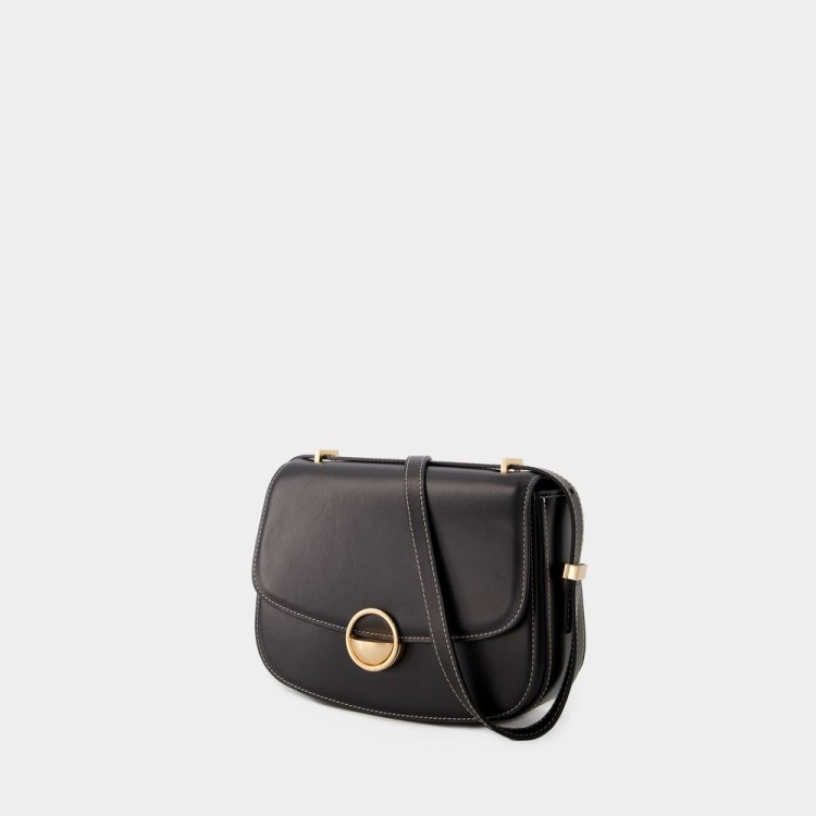 Shop Vanessa Bruno Flap Bag - Leather - Black