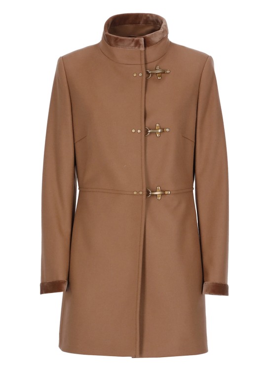 Fay Virginia Coat In Brown