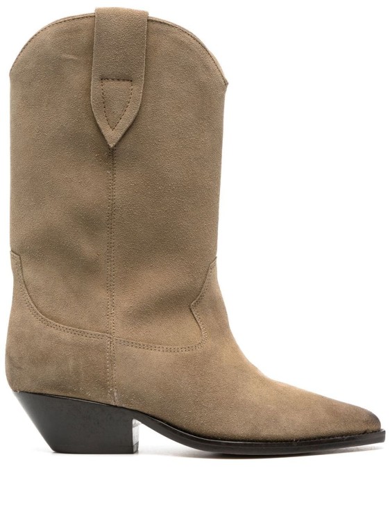 Shop Isabel Marant Duerto Ankle Boots In Neutrals