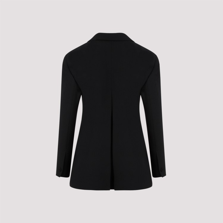 Givenchy Tricotine Wool Tuxedo Blazer In Black