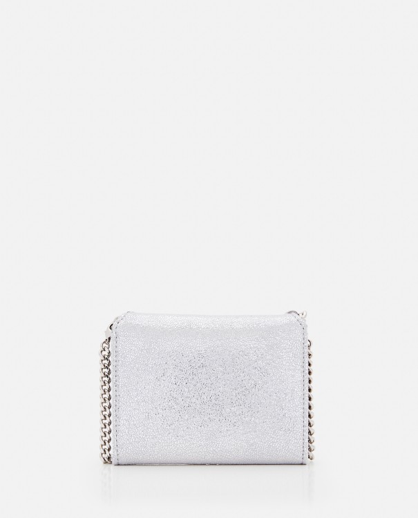 Shop Stella Mccartney Wallet With Chain Straps In White