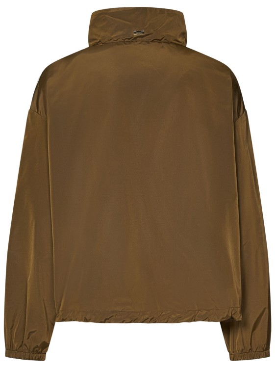 Shop Herno Camel-colored Bomber Jacket In Brown