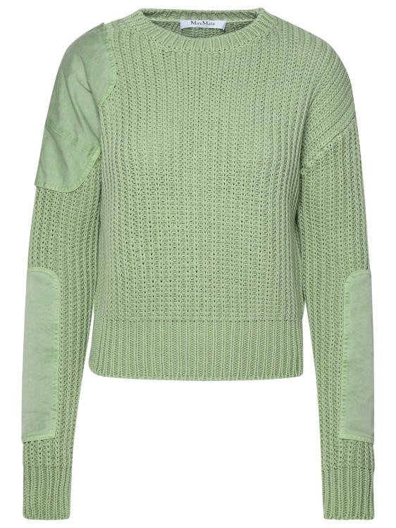 Max Mara Sage Green Cotton Sweater