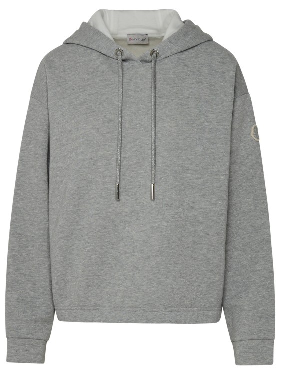 Moncler Hooded Sweatshirt In Grey