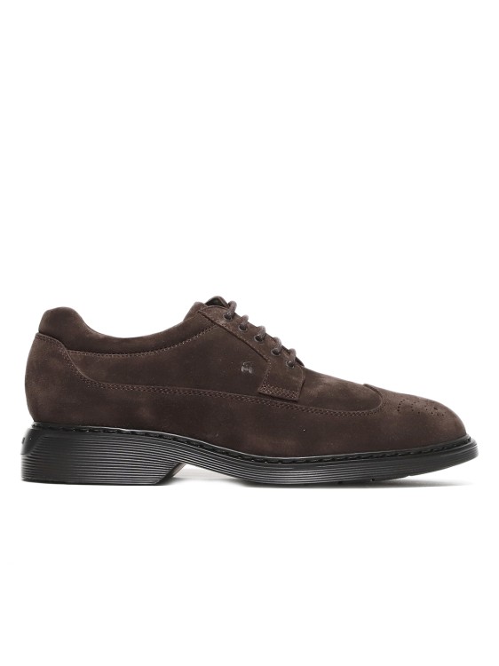 Hogan Brown Derby Shoes