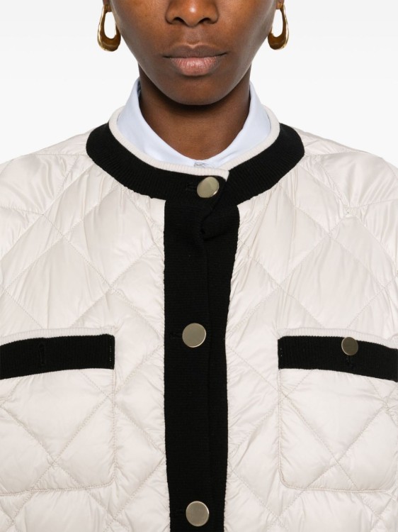 Shop Max Mara Cardy Quilted Quilt In White