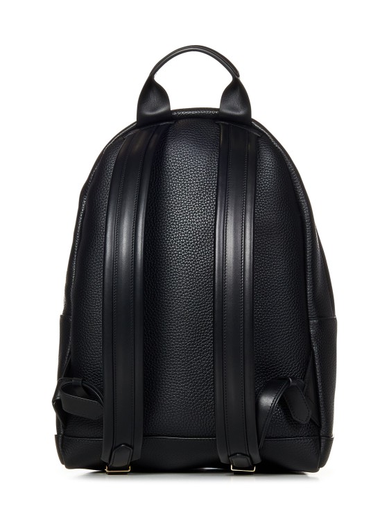 Shop Tom Ford Leather Backpack In Black
