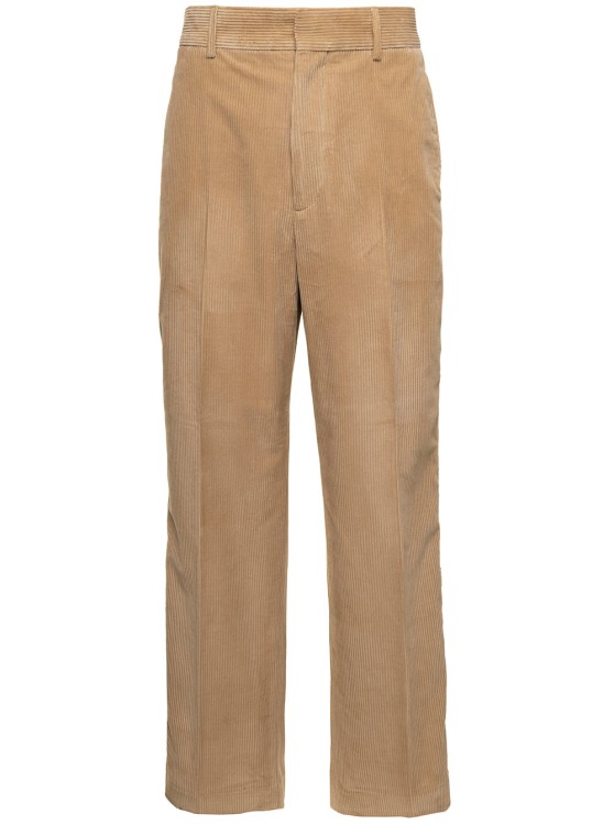 Shop Palm Angels Pantalone Velluto Look In Neutrals