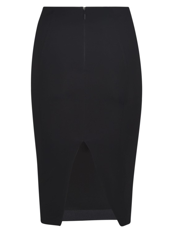 Shop Pinko Rear Slit Midi Skirt In Black