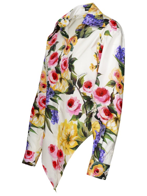 Shop Dolce & Gabbana Multicolor Cotton Shirt In Neutrals