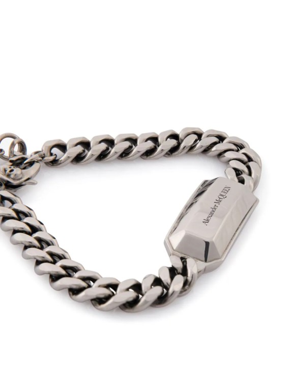 Shop Alexander Mcqueen The Chain Silver Bracelet