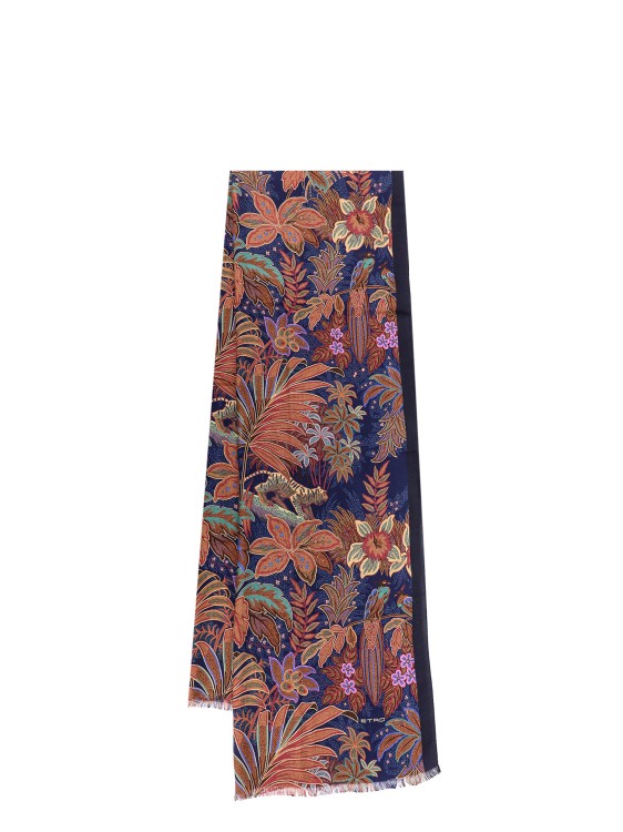 Shop Etro Cashmere And Silk Scarf In Pink