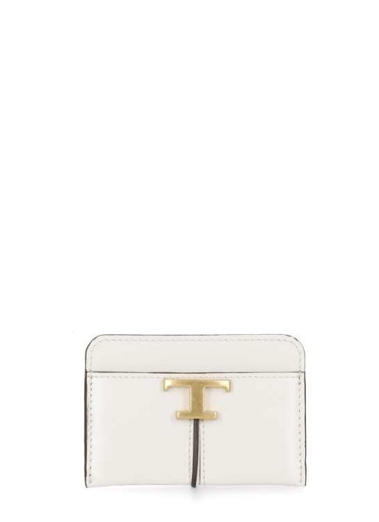 Tod's Leather Card Holder In White