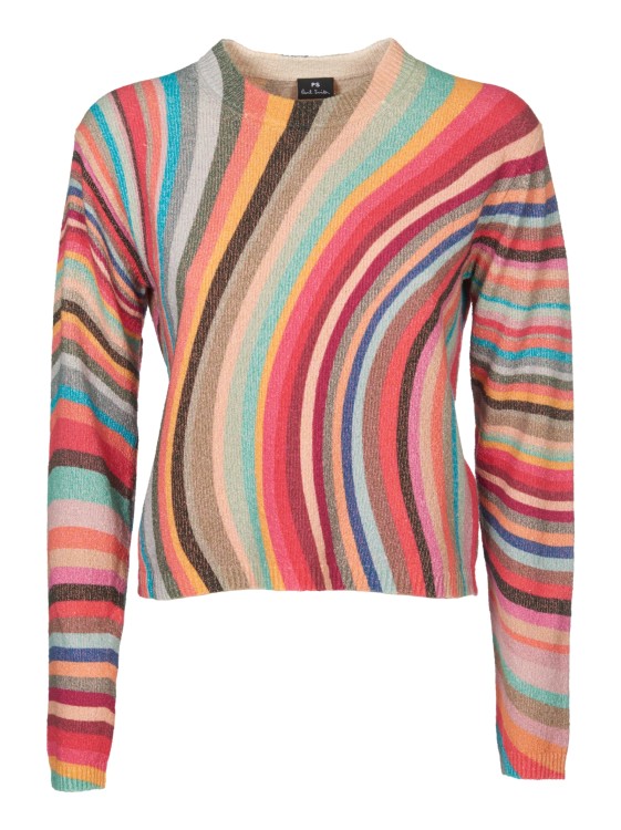 Shop Paul Smith Multicolor Striped Sweater In Pink