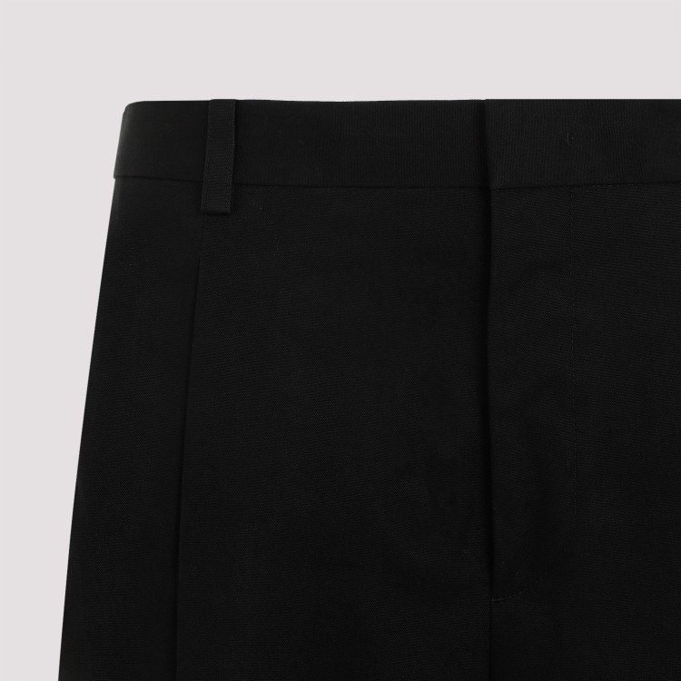 Shop Jil Sander Black Cotton Trouser 105 Shorts
