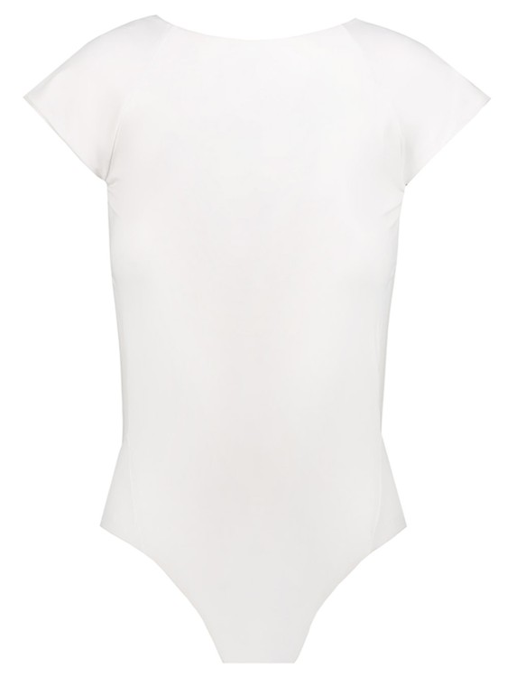 Shop Cheri' White Nylon One-piece Swimsuit