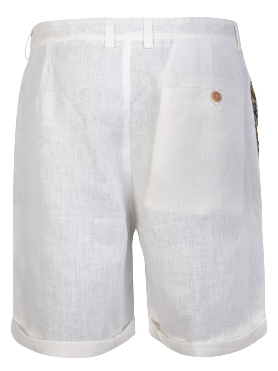 Shop Peninsula Marzamemi Linen White Shorts