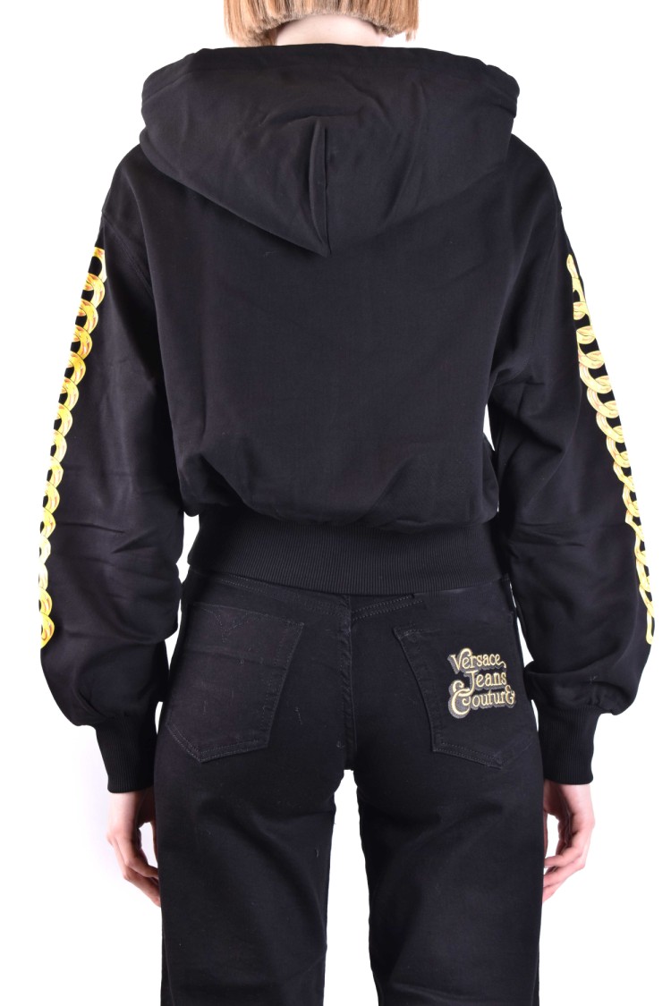 Versace Jeans Couture Sweatshirt With Logo In Black
