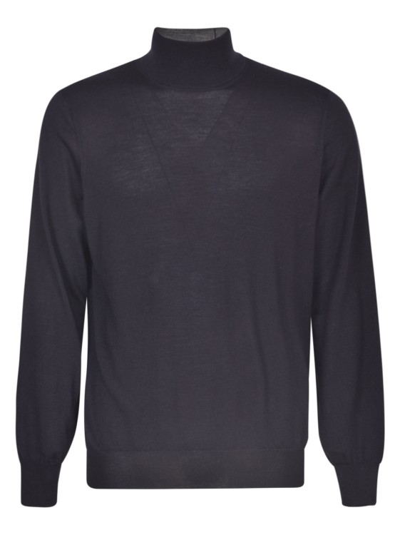 Shop Brunello Cucinelli Roll Neck Sweater In Black