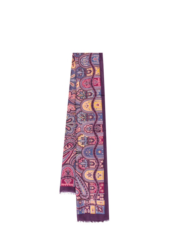 Shop Etro Wool And Cashmere Scarf In Pink