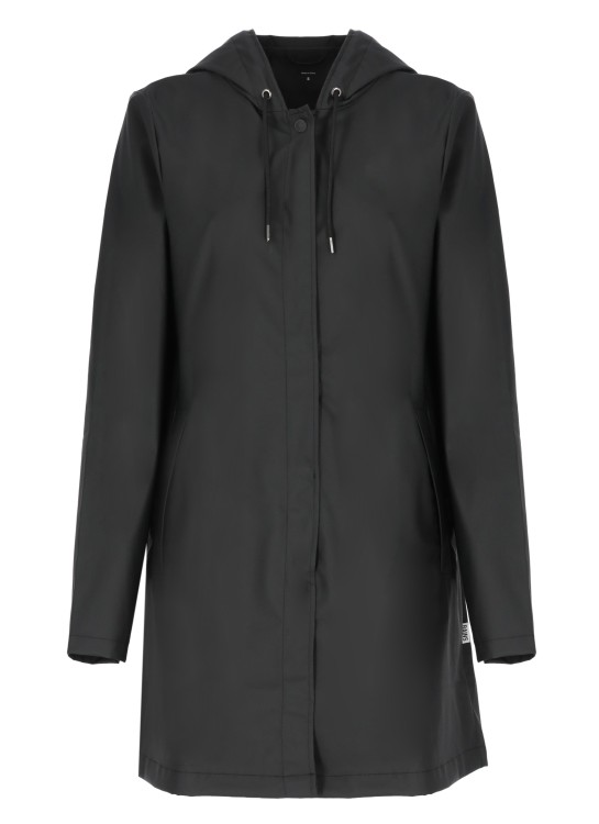 Shop Rains A-line Raincoat In Black
