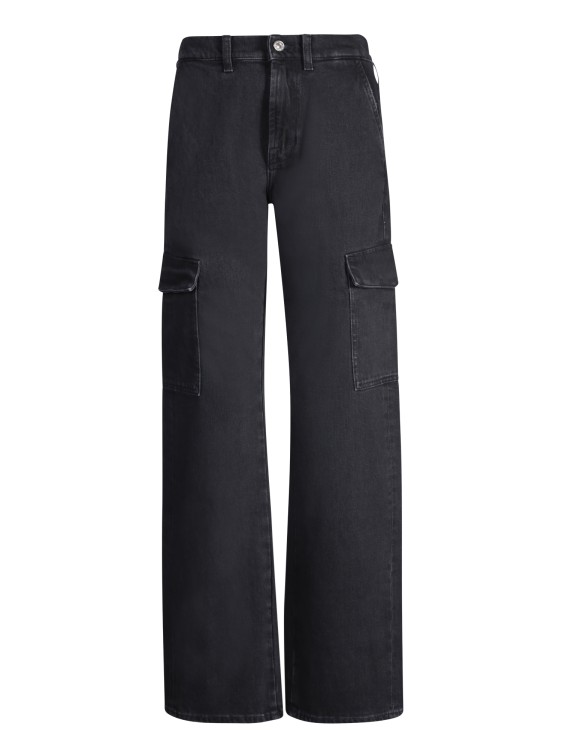 7 For All Mankind Cargo Tess Collide In Black