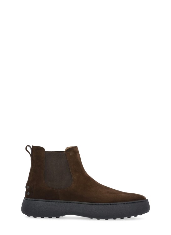 TOD'S SUEDE LEATHER CHELSEA BOOTS