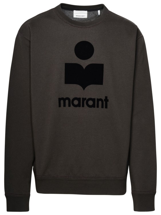 Shop Isabel Marant Black Cotton Blend Sweatshirt
