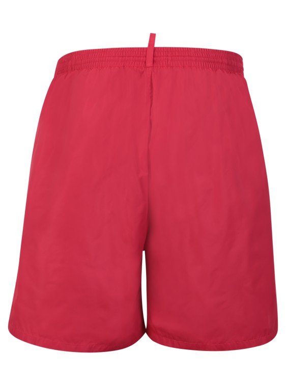Shop Dsquared2 Red Technicolor Swim Shorts