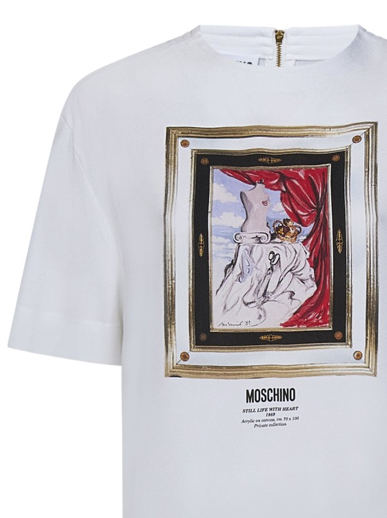 Shop Moschino Relaxed Fit Blouse In White