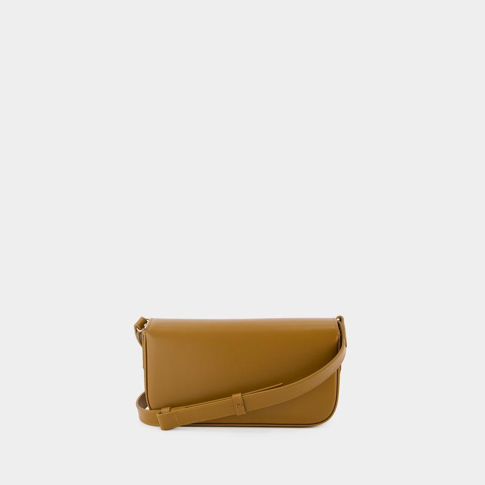Apc A.p.c. Charlotte Foldover Top Shoulder Bag In Brown