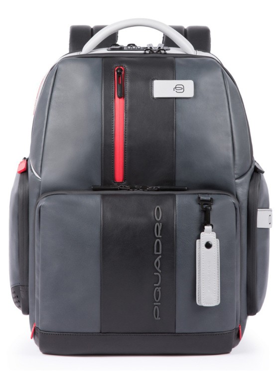 Shop Piquadro Fast-check Backpack For Pc And Ipad With Anti-theft Device Urban In Grey