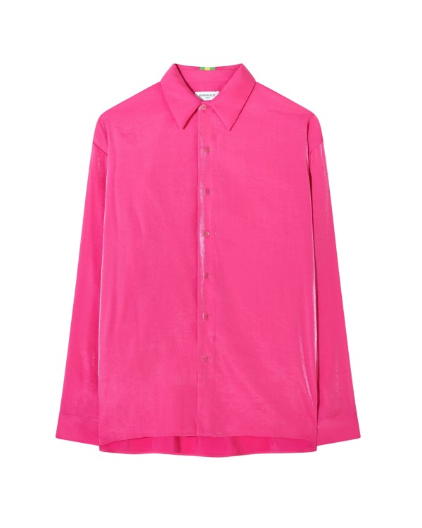 Serena Bute Oversized Cuff Shirt - Fluro Pink