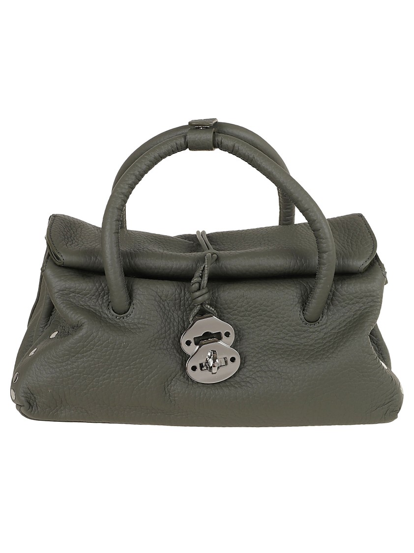 Shop Zanellato Green Shoulder Bag