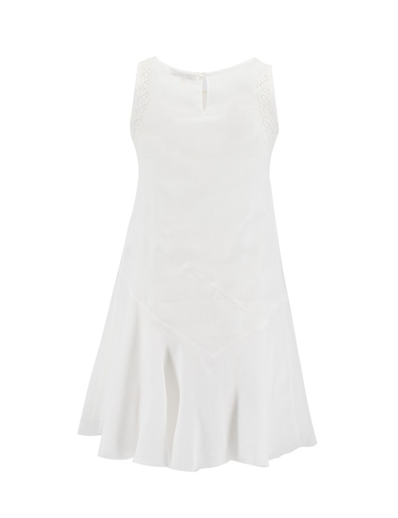 Shop Ermanno Scervino Sleeveless Mini Dress In White